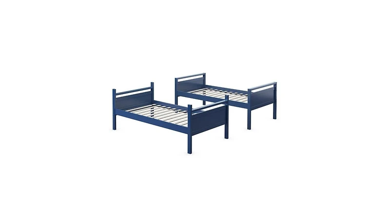 Bunk Bed Convertible 2 Individual Beds Wooden