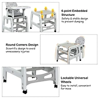 Gouun 3-in-1 Baby High Chair with Lockable Universal Wheels
