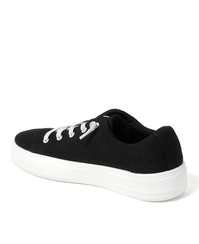 Dearfoams Women's Mabel Woven Slip On Sneaker
