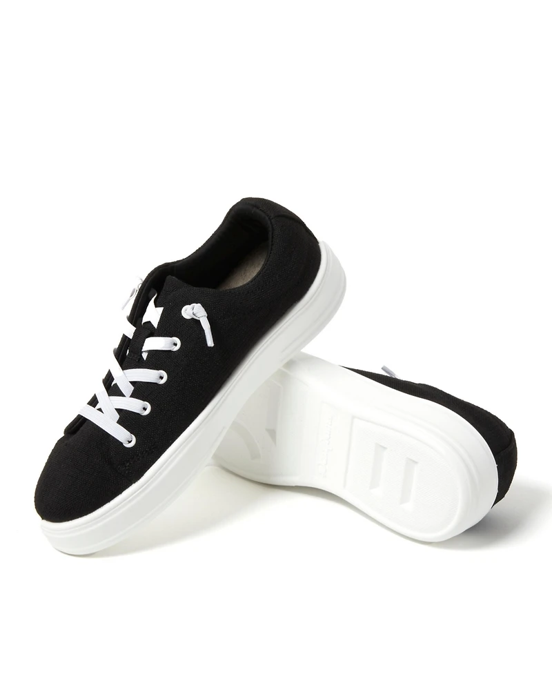 Dearfoams Women's Mabel Woven Slip On Sneaker
