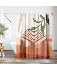 71x74 Boho Rustic Shower Curtain - 100% Polyester - Water-Resistant Bath Curtain