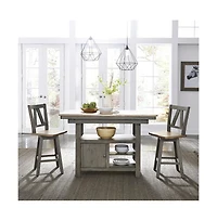 Counter Height Swivel Chair (Rta)-Set of 2