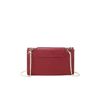 Susu Mini Crossbody Bag Small Leather Burgundy Purse Wristlet Women's Handbag