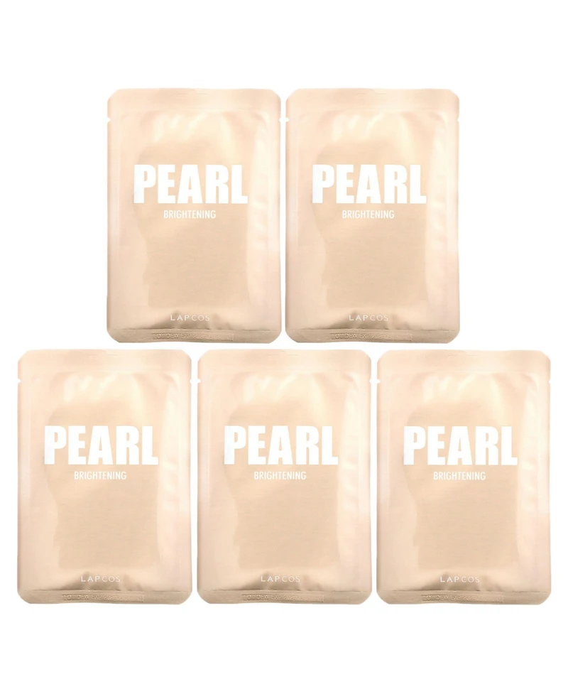 Lapcos Pearl Beauty Sheet Mask Set Brightening 5 Sheets