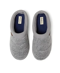 Dearfoams Men's Asher Marled Knit Clog House Slipper