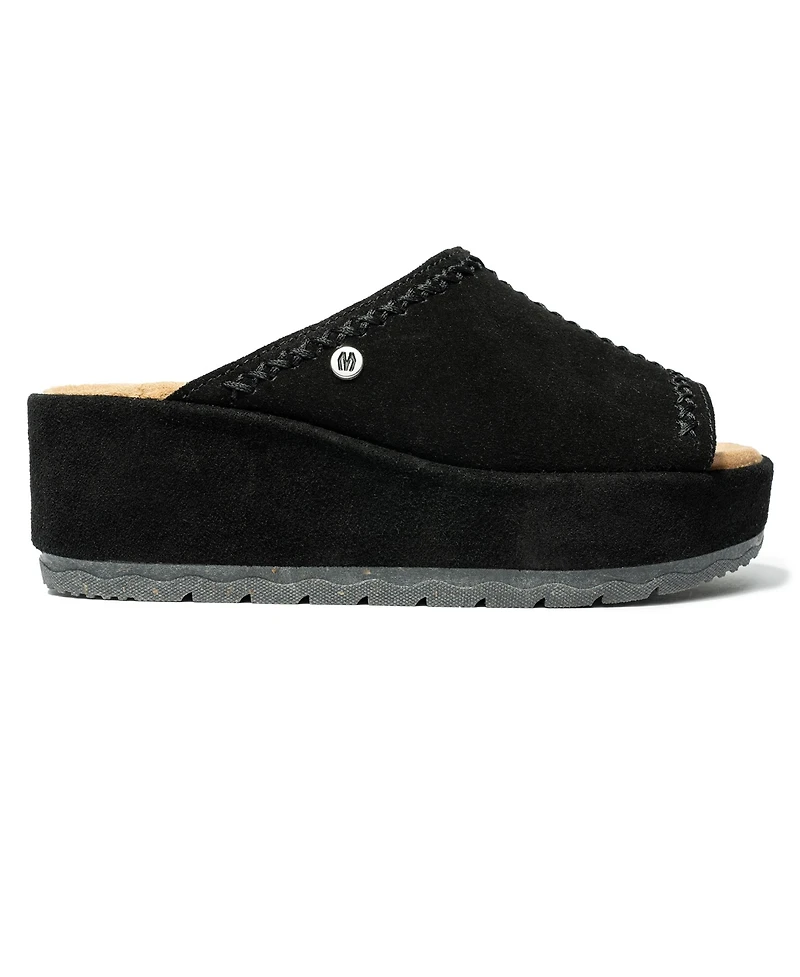 Minnetonka Women's Paislee Suede Wedge Sandals