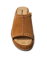 Minnetonka Women's Paislee Suede Wedge Sandals