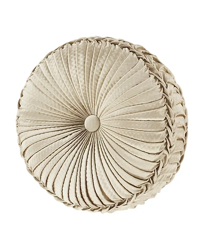 J Queen New York Sezanne Tufted Decorative Pillow, 15" Round