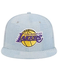 New Era Men's Denim Los Angeles Lakers Injection Denim Patchwork 9FIFTY Snapback Hat