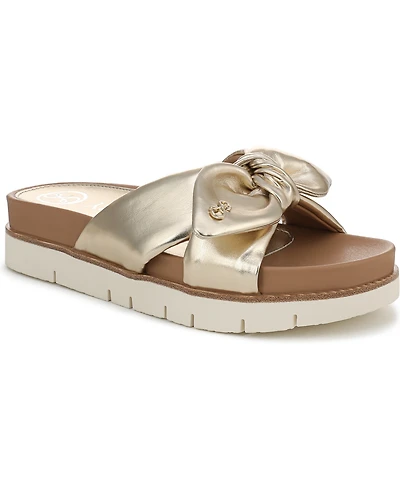 Sam and Libby Women's Astrid Bow Platform Footbed Sandals