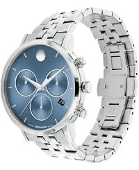 Movado Men's Museum Classic Swiss Quartz Chronograph Stainless-Steel Watch, 42mm
