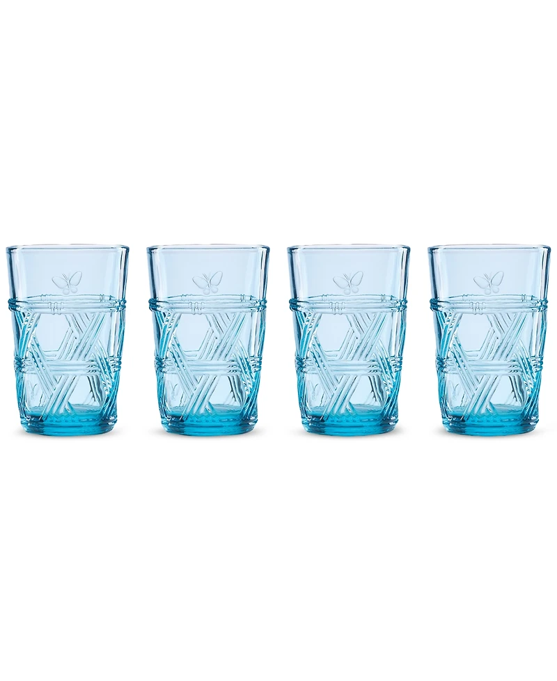 Lenox Butterfly Meadow Blue Tall Glasses, Set of 4