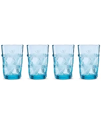 Lenox Butterfly Meadow Blue Tall Glasses, Set of 4