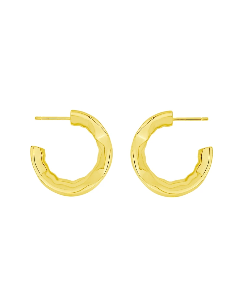 And Now This Edge Gleaming C-Hoop Earrings