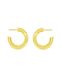 And Now This Edge Gleaming C-Hoop Earrings