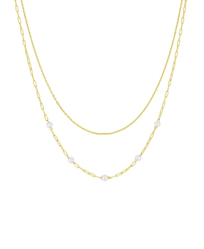 And Now This Simulated Cultivated Pearl Layered Necklace