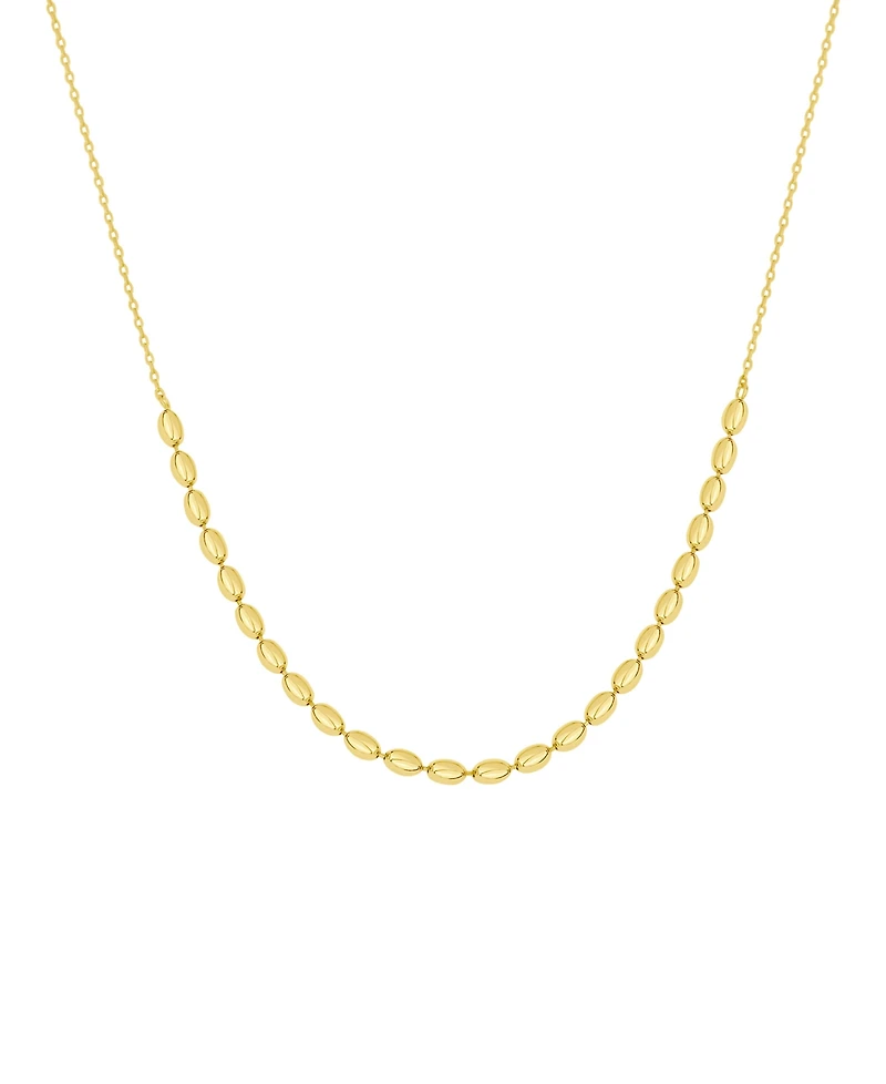 And Now This 18K Gold Plated Bead Chain Necklace