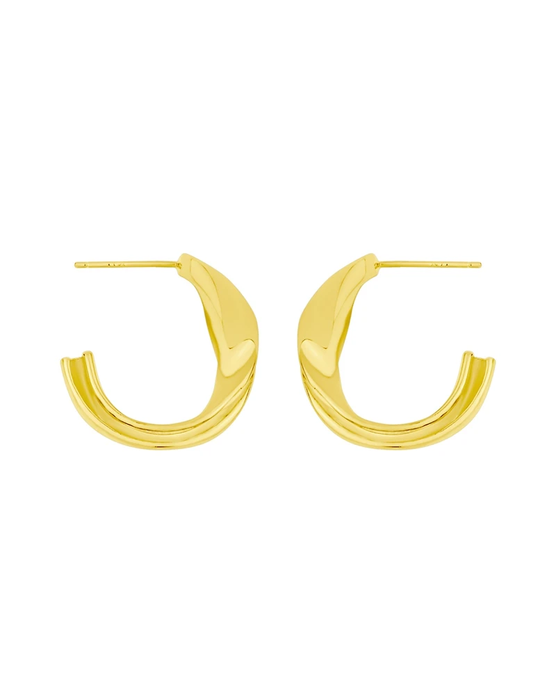 And Now This Crossover Push Back Hoop Earrings