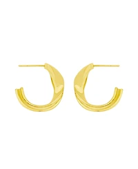 And Now This Crossover Push Back Hoop Earrings