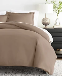 ienjoy Home Double Brushed Solid Duvet Cover Set, Twin/Twin Xl