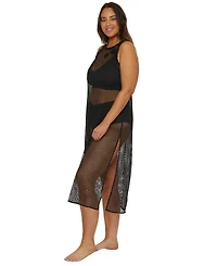 Becca Etc Women's Castaway Island Crocheted Cover-Up Dress