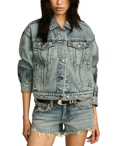 Lucky Brand Women's Barrel-Sleeve Trucker Jacket