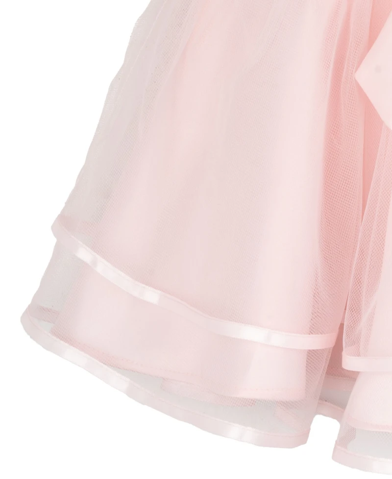 Rare Editions Baby Girl Two-Tone Basket Weave Social Dress