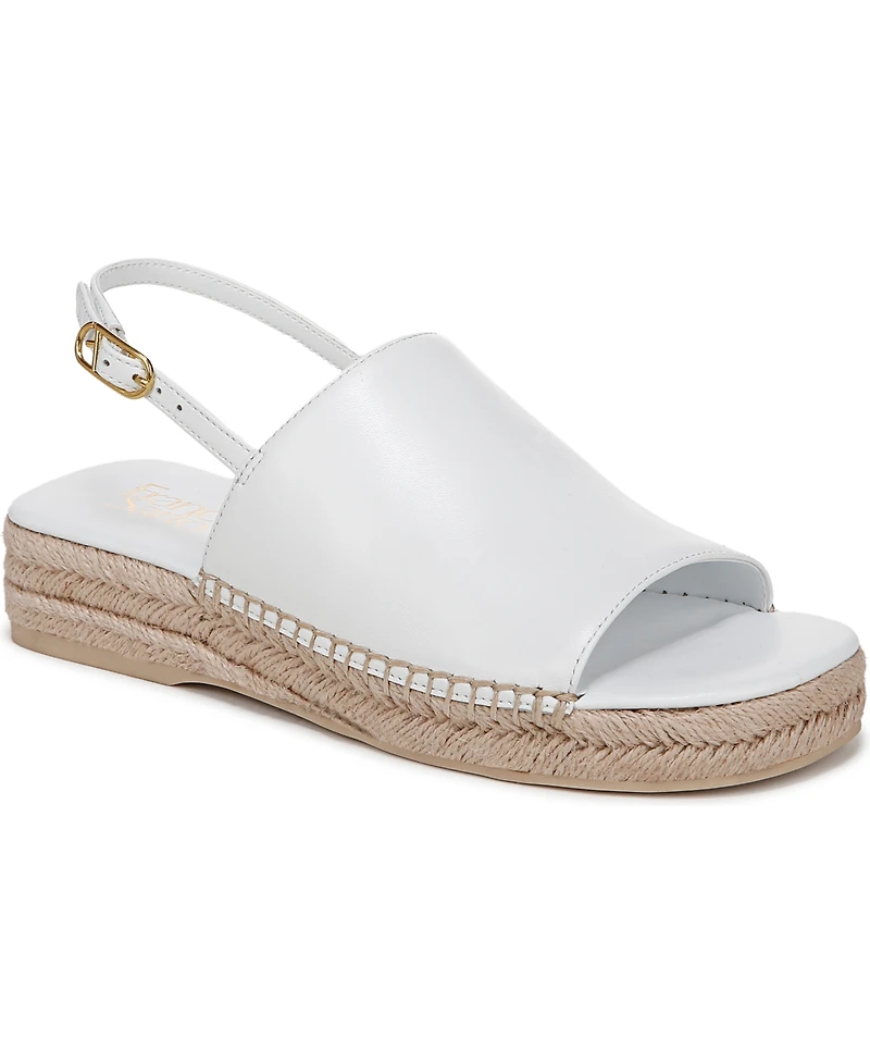 Franco Sarto Women's Rune Open Round Toe Slingback Espadrille Sandals
