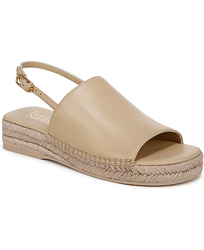 Franco Sarto Women's Rune Open Round Toe Slingback Espadrille Sandals