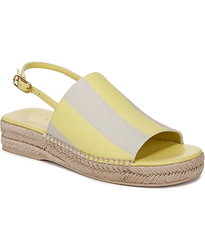 Franco Sarto Women's Rune Open Round Toe Slingback Espadrille Sandals