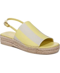 Franco Sarto Women's Rune Open Round Toe Slingback Espadrille Sandals