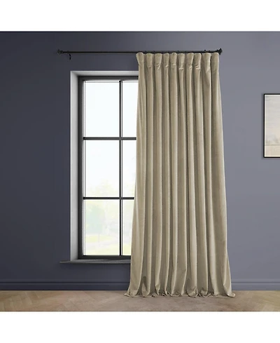 Half Price Drapes Extra Wide Heritage Plush Velvet Room Darkening Curtain