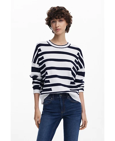 Desigual Women's Striped Jacquard Sweater