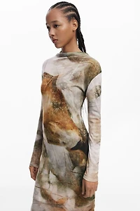 Desigual Women's Mock neck dress