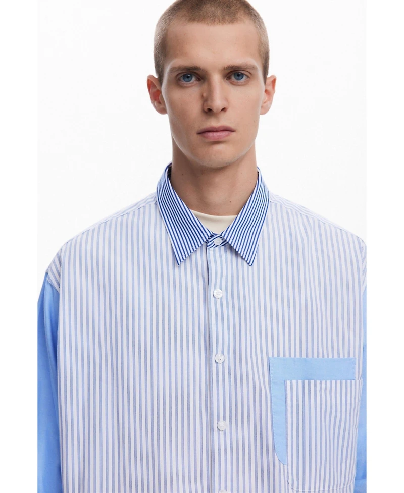Desigual Men's Patchwork-Kombihemd