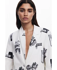 Desigual Women's Collage blazer