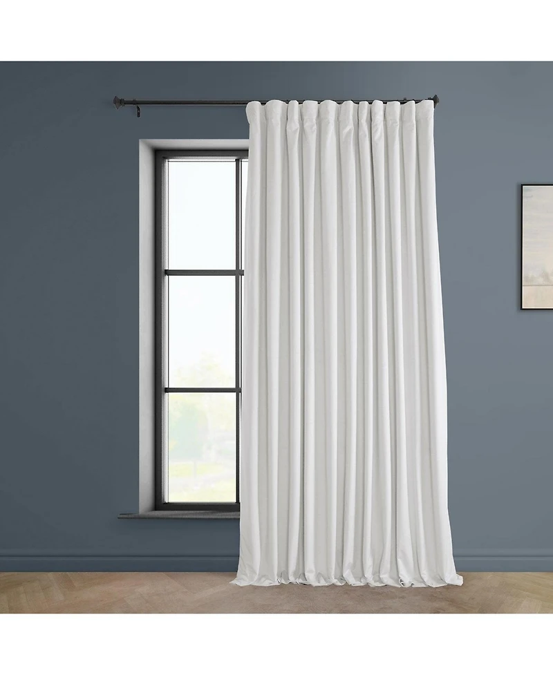 Half Price Drapes Extra Wide Heritage Plush Velvet Room Darkening Curtain