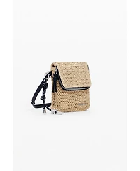Desigual Women's Raffia phone holder wallet