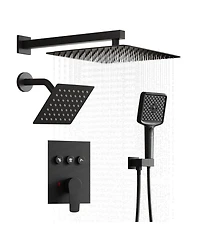 Mondawe 3-Function Dual Shower Head Pressure-balanced Shower System with 4 Sprays Handheld