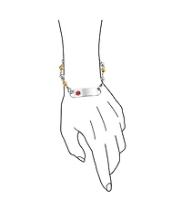 Bling Jewelry Identification Medical Id Bracelet Stainless Steel Ball Bead Chain 7.5 Inch
