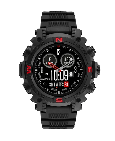 Armitron Connect Sync Black Tpu Smartwatch, 53mm