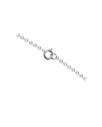 White Gold Plated Puzzle Piece Pendant Necklace