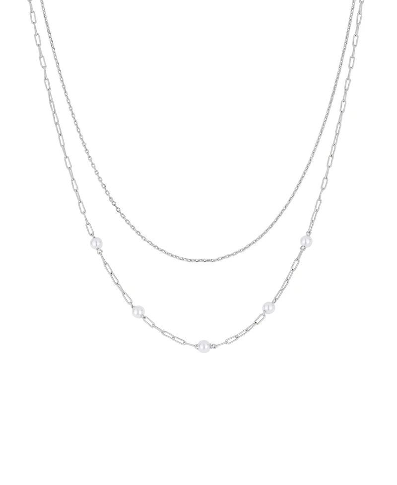 And Now This Simulated Cultivated Pearl Layered Necklace