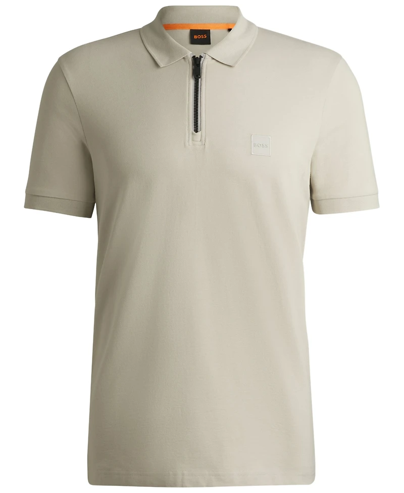 Boss by Hugo Boss Men's Stretch-Cotton Pique Slim-Fit Polo Shirt