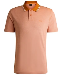 Boss by Hugo Men's Oxford-Pique Cotton Relaxed-Fit Polo Shirt