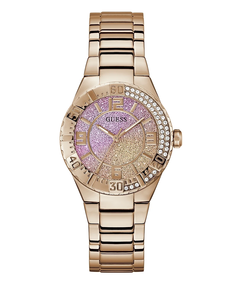 Guess Women's Analog Rose Gold Tone Stainless Steel Watch, 36mm