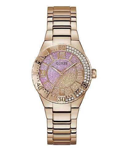 Guess Women's Analog Rose Gold Tone Stainless Steel Watch, 36mm