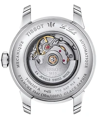 Tissot Women's Swiss Automatic Le Locle Lady Diamond (1/20 ct. t.w.) Stainless Steel Bracelet Watch 29mm