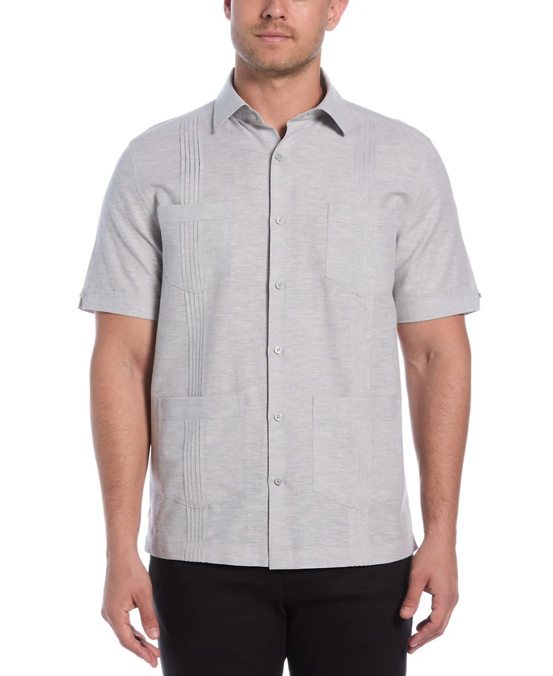 Cubavera Men's Linen Blend Four-Pocket Shirt
