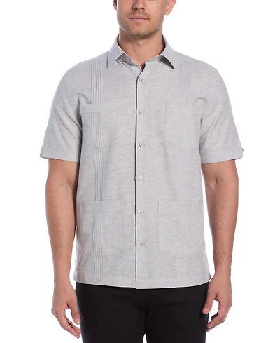 Cubavera Men's Linen Blend Four-Pocket Shirt